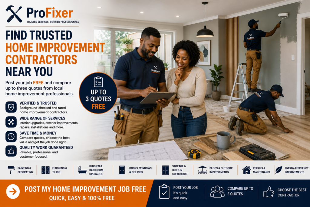 Home improvement contractors upgrading a modern South African home