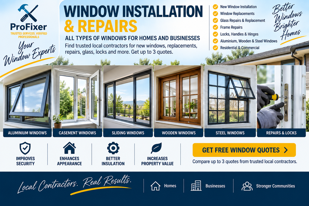 window installation and repairs including aluminium casement sliding wooden and steel windows with lock repairs